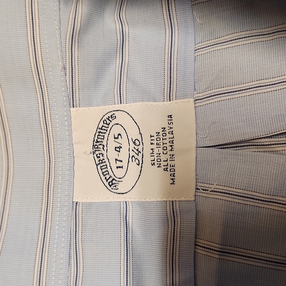 Brooks Brothers 346 Button Down Long Sleeve Slim Fit Casual Dress Shirt - Picture 7 of 14